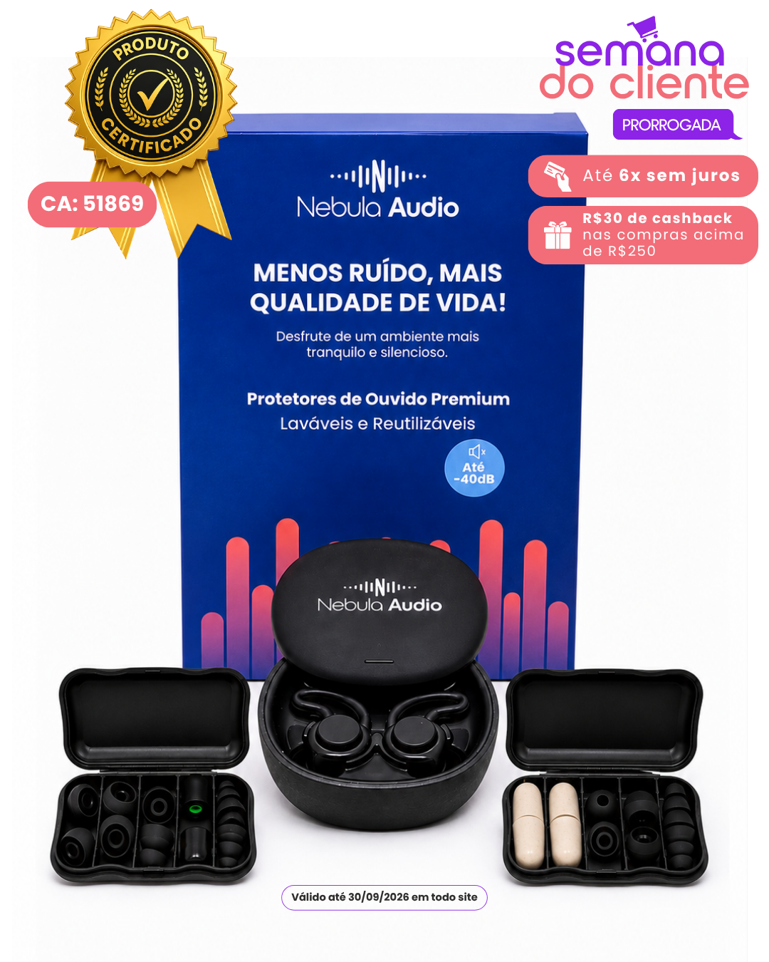 Protetor de Ouvido Quiet PRO 2 - Certificado