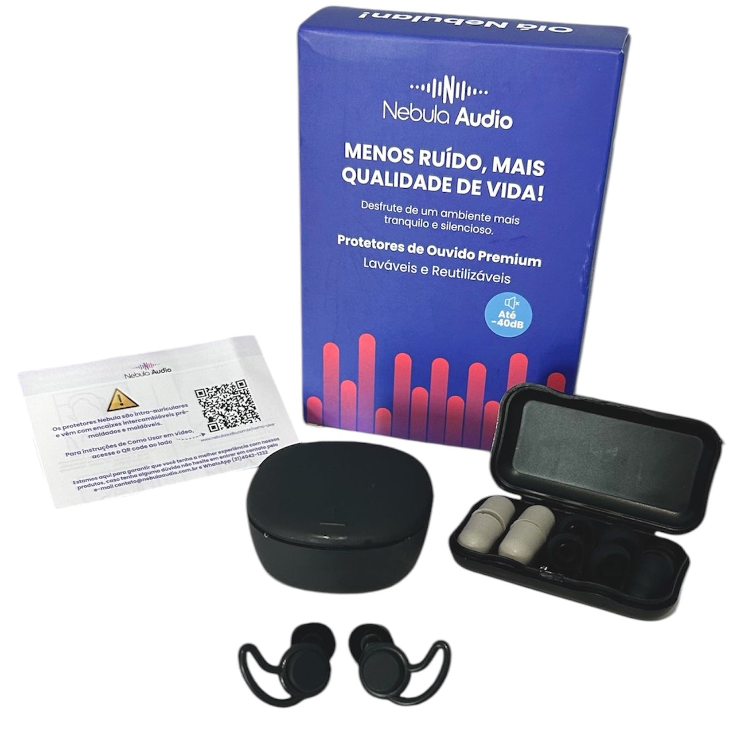 Protetor de Ouvido Quiet PRO 2 - Certificado - Nebula Audio